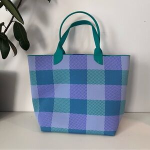 Rothy’s Blueberry Gingham Lightweight Tote